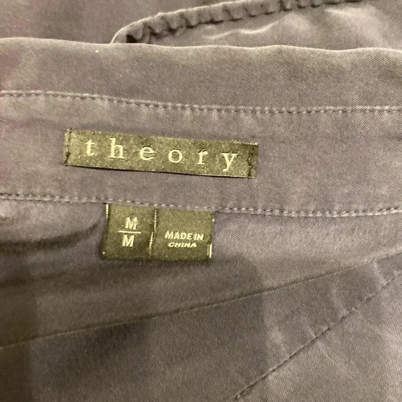 THEORY silk blouse size M - Picture 4 of 5